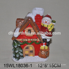 2016 christmas decoration ceramic snowman climbing the house